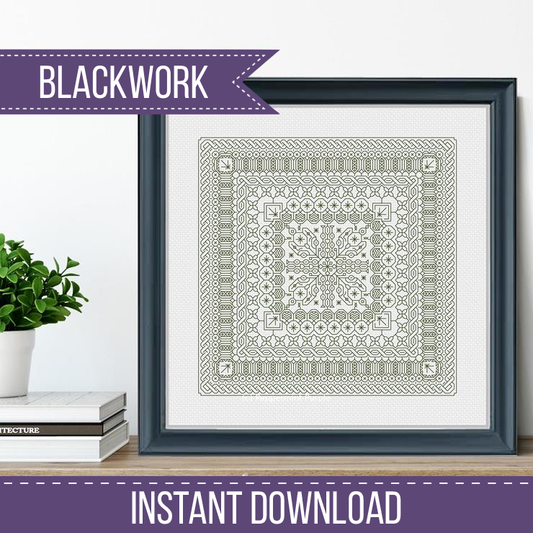 Study In Green Blackwork Study In Colour by Peppermint Purple