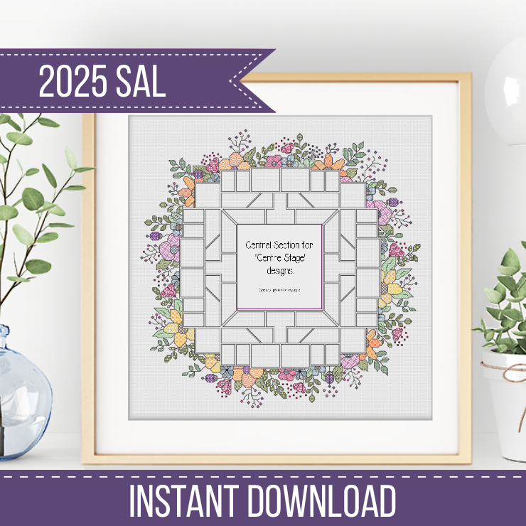 2025 SAL - Centre Section Floral Border 2025 SAL-Border by Peppermint Purple
