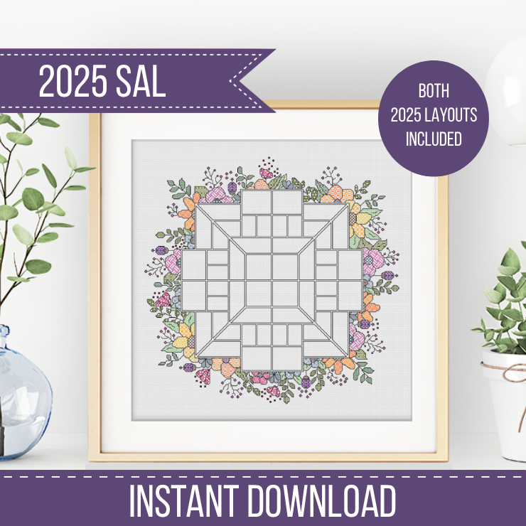 2025 SAL - Floral Border 2025 SAL-Border by Peppermint Purple