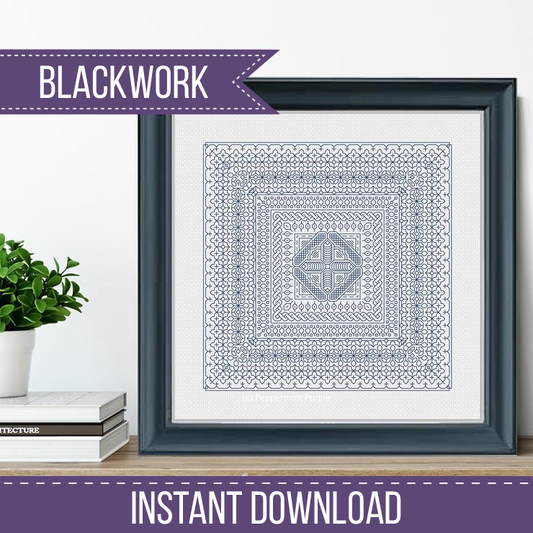 Study In Navy Blackwork Study In Colour by Peppermint Purple