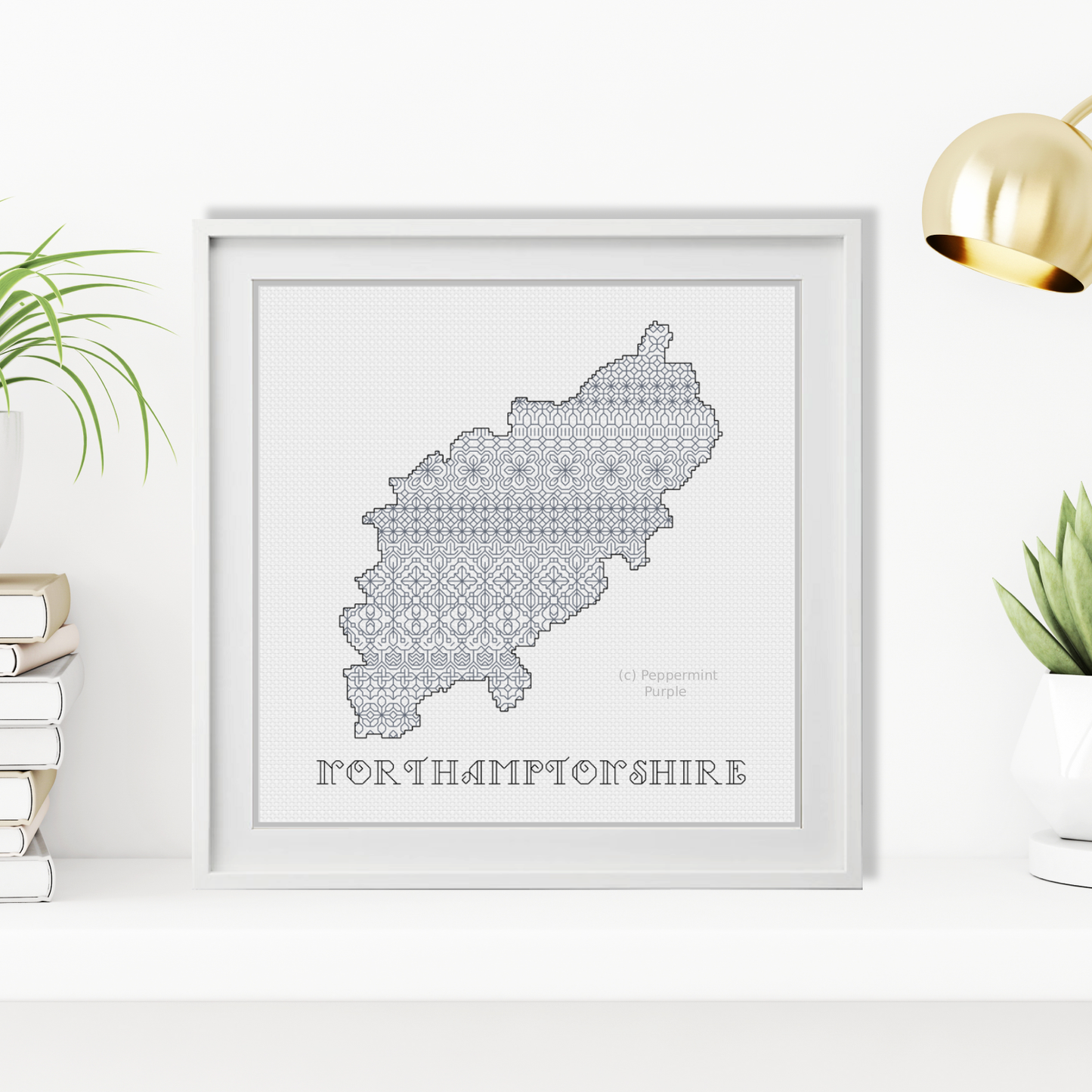 Northamptonshire Blackwork Pattern by Peppermint Purple