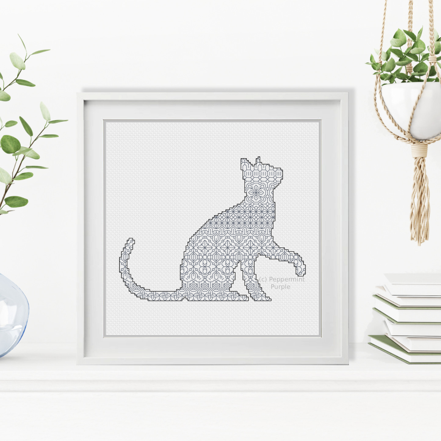 Please ? Blackwork Pattern by Peppermint Purple