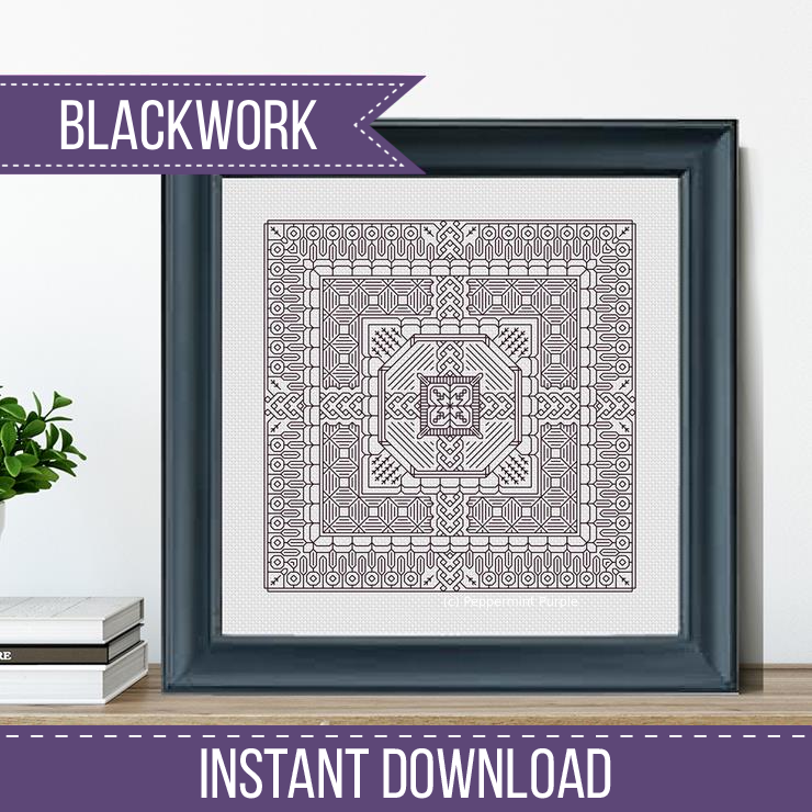 Study In Grape Blackwork Study In Colour by Peppermint Purple