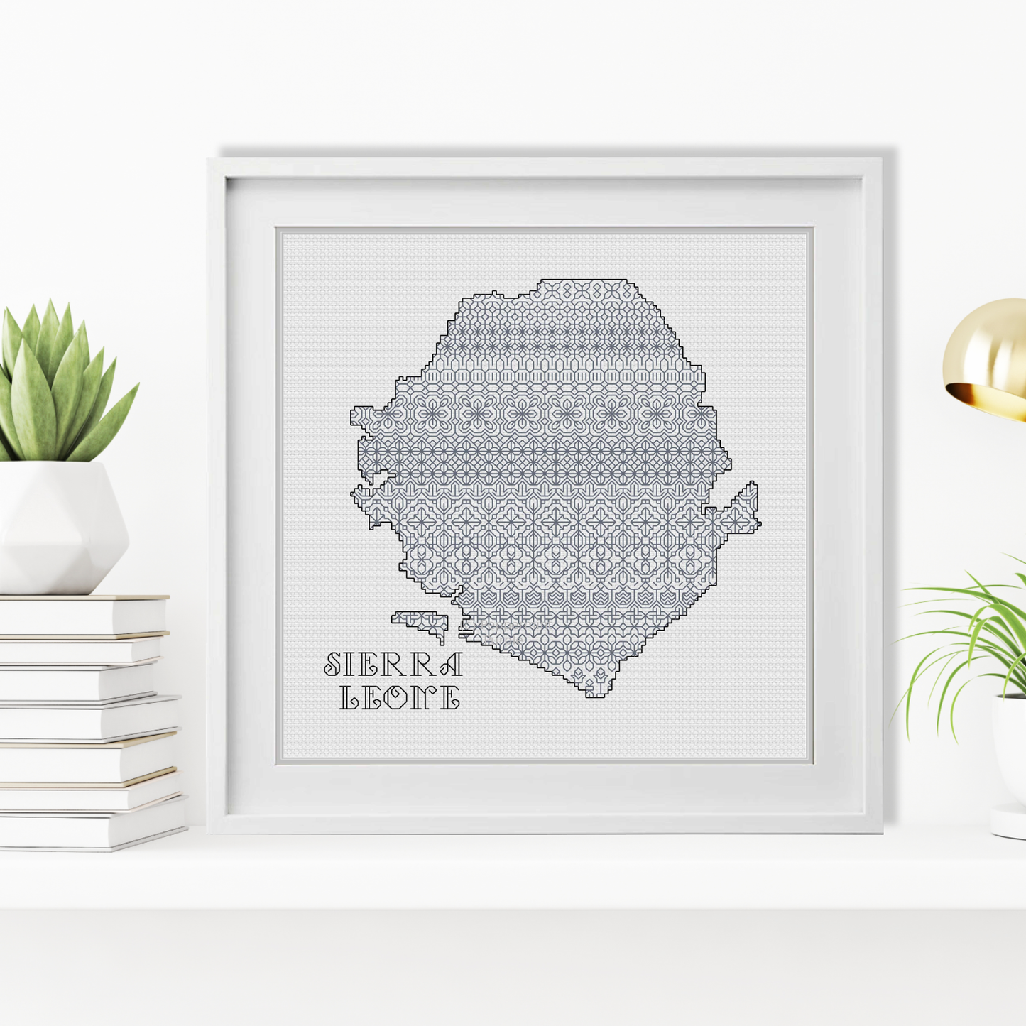 Sierra Leone Blackwork Blackwork Pattern by Peppermint Purple