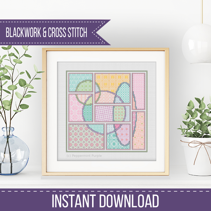 The Spring Edit Blackwork Pattern by Peppermint Purple