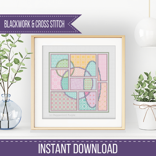 The Spring Edit Blackwork Pattern by Peppermint Purple