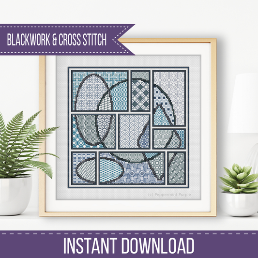 The Cityscape Edit Blackwork Pattern by Peppermint Purple