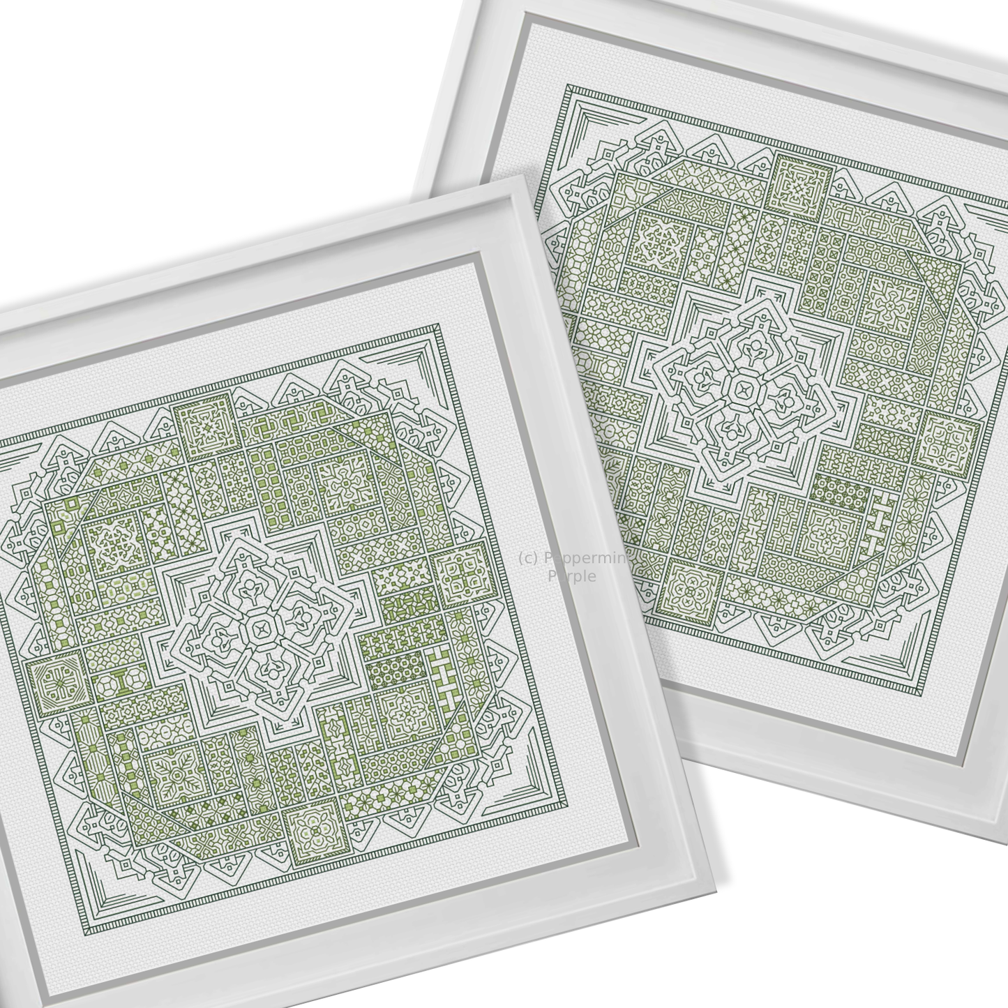 2024 SAL - Geometrica Blackwork Pattern by Peppermint Purple