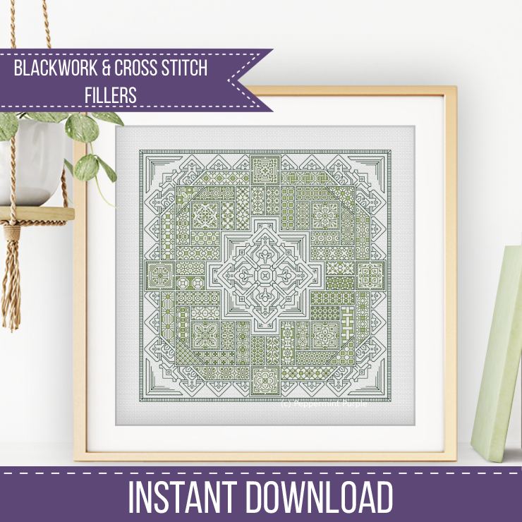2024 SAL - Geometrica Blackwork Pattern by Peppermint Purple