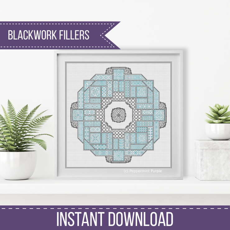 2024 SAL - Insolitum Blackwork Pattern by Peppermint Purple