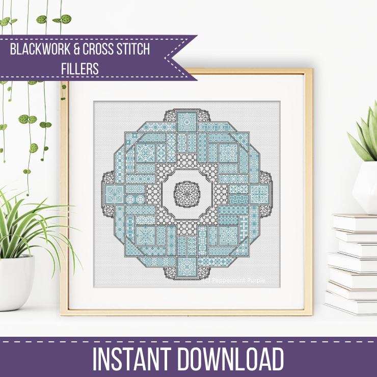 2024 SAL - Insolitum Blackwork Pattern by Peppermint Purple