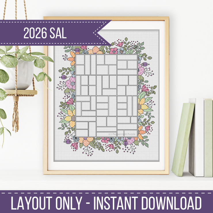 2026 SAL - Floral Border 2026 SAL-Border by Peppermint Purple