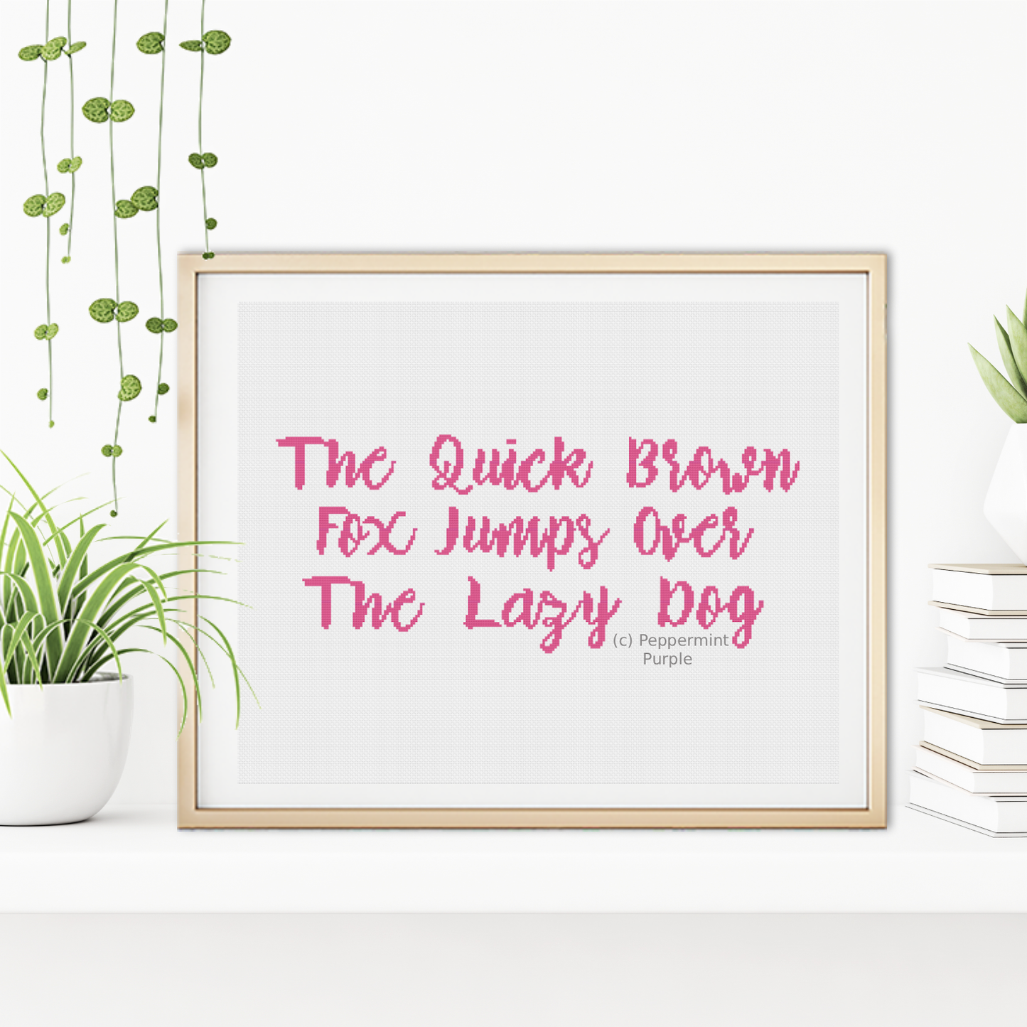 Fancy Alphabet 2 Cross Stitch Font by Peppermint Purple