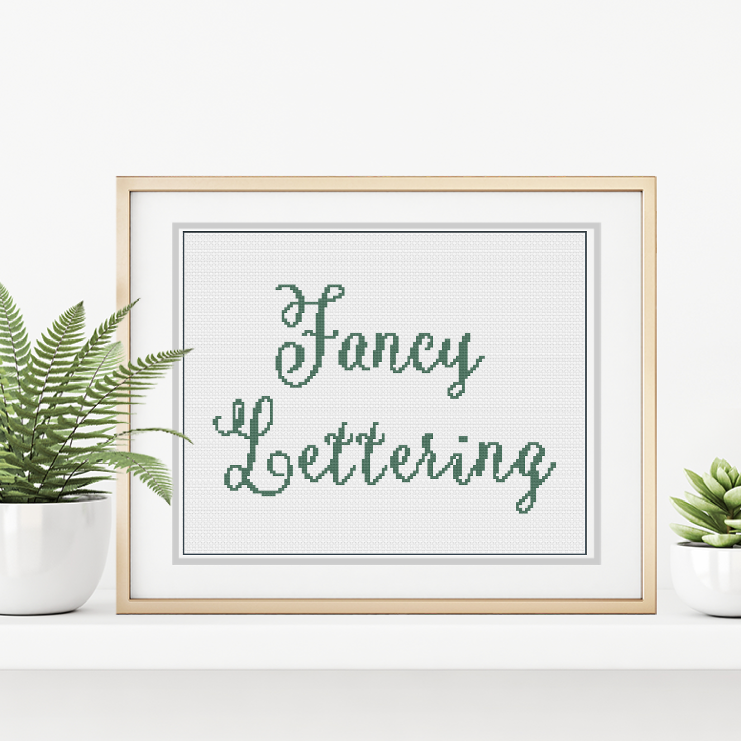 Fancy Font Cross Stitch Font by Peppermint Purple