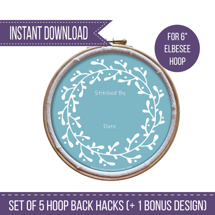 The Hoop Back Hack - Floral Instant Download Version by Peppermint Purple