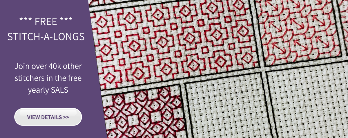 Image showing a free stitch-a-along (sal) at peppermint purple