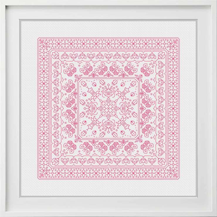 Four Seasons Blackwork Pattern by Peppermint Purple