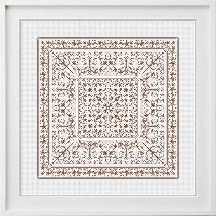 Four Seasons Blackwork Pattern by Peppermint Purple