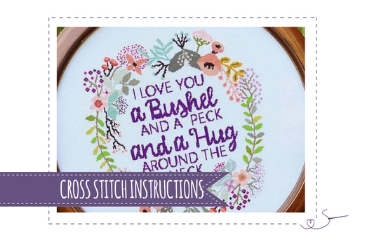 CROSS STITCH INSTRUCTIONS