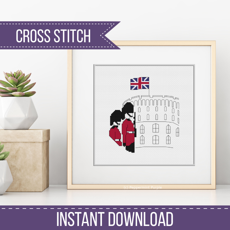 Windsor Castle Cross Stitch Pattern by Peppermint Purple