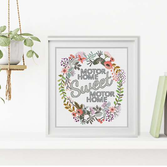 Motor Home Cross Stitch Cross Stitch Pattern by Peppermint Purple