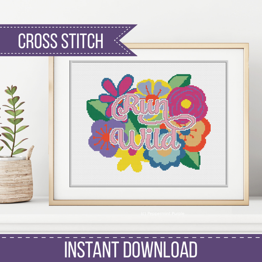 Run Wild Cross Stitch Pattern by Peppermint Purple