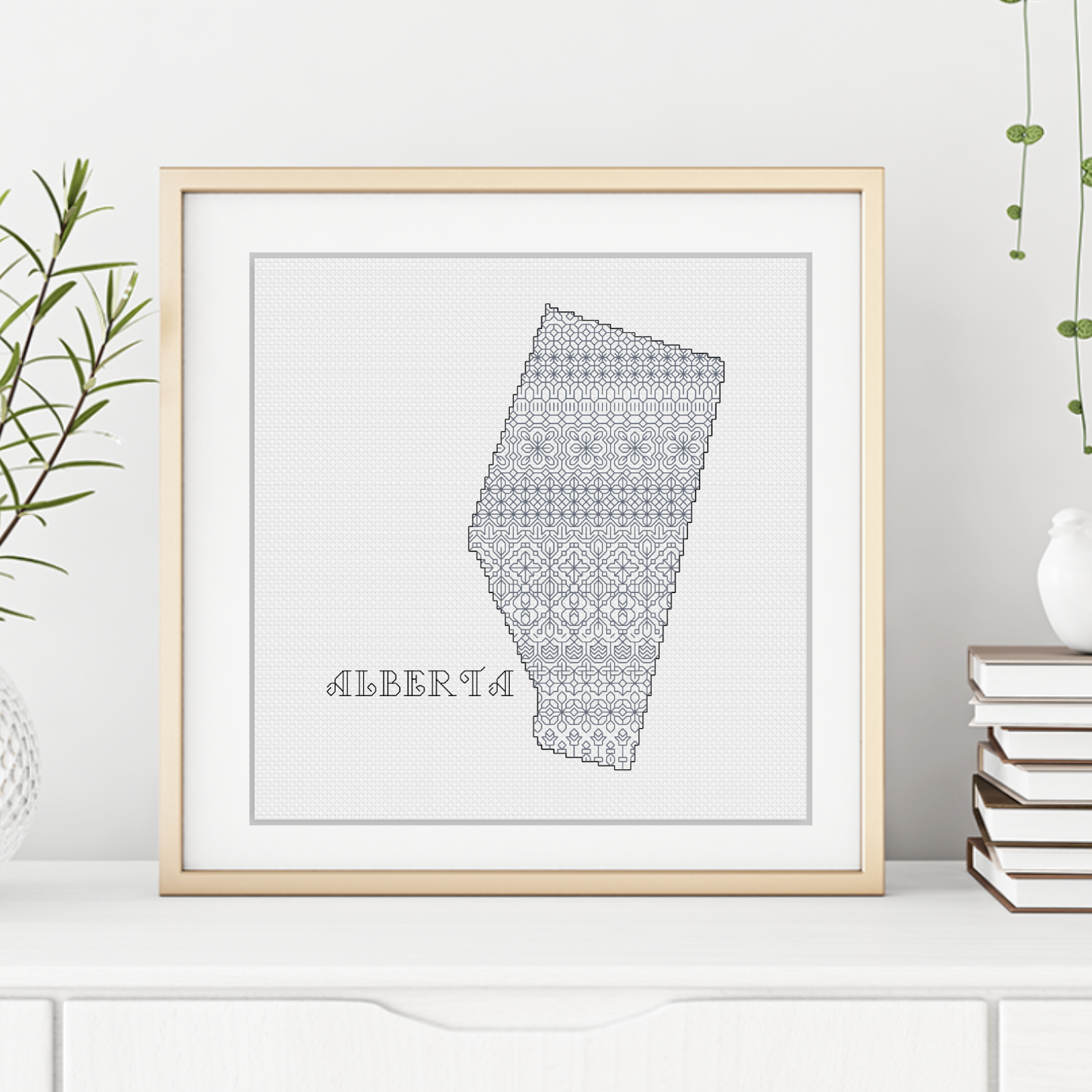 Alberta Blackwork Blackwork Pattern by Peppermint Purple