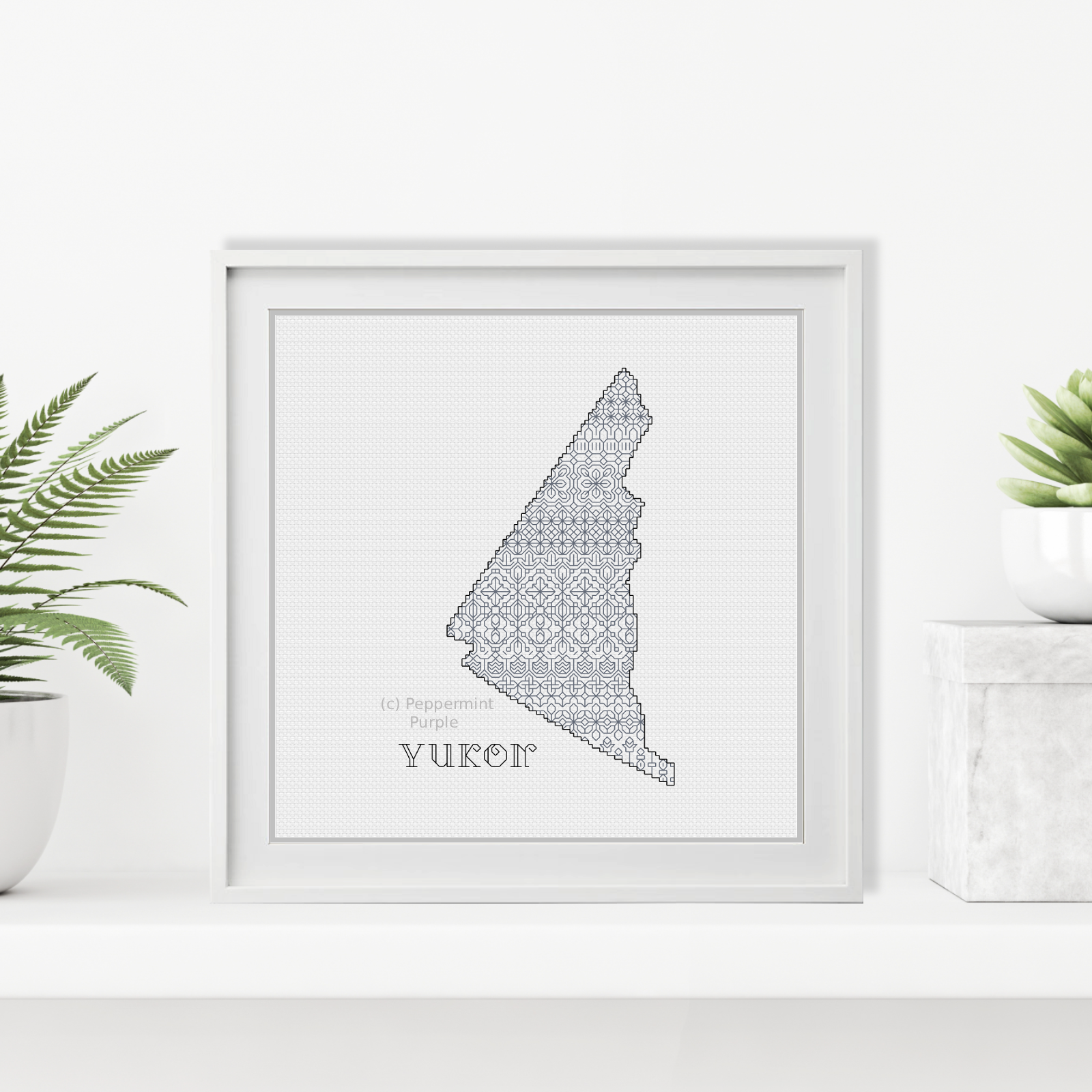 Yukon Blackwork Pattern by Peppermint Purple