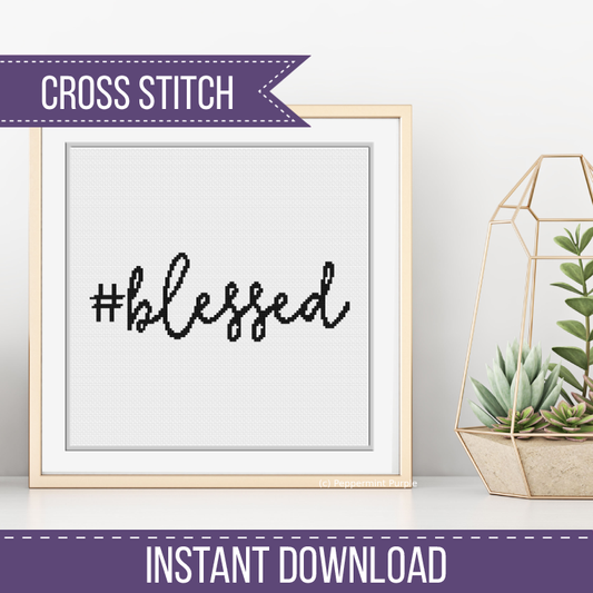 Blessed Cross Stitch Pattern by Peppermint Purple