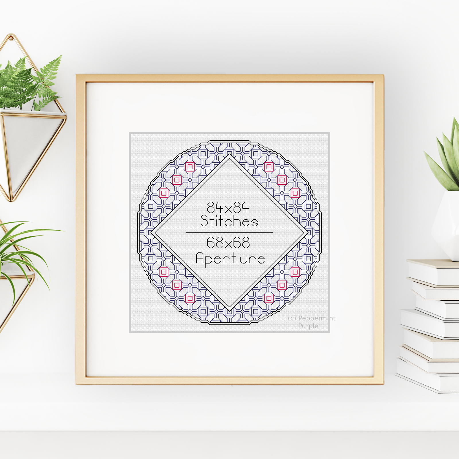 Frame 2 Blackwork Pattern by Peppermint Purple