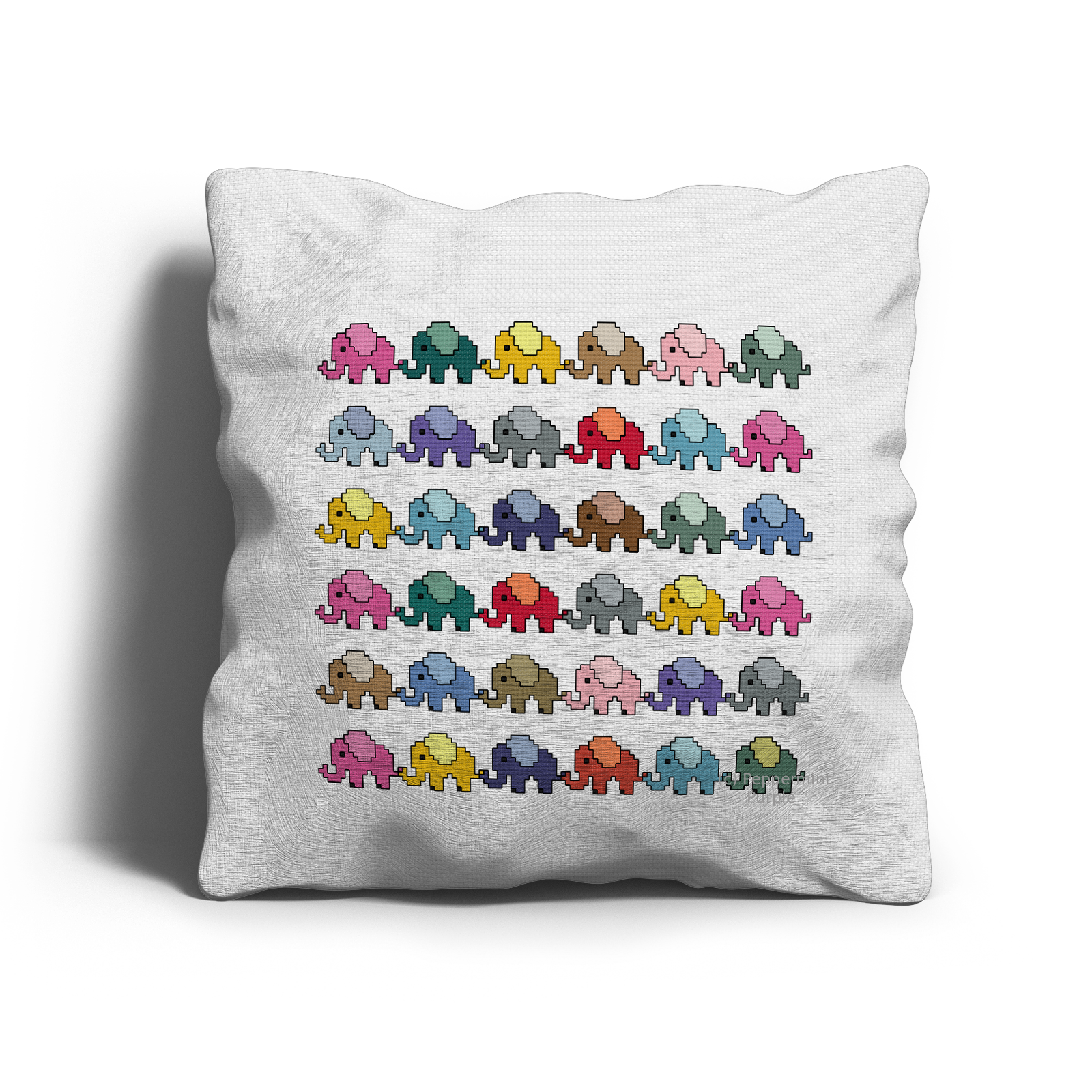 Elephants Cross Stitch Pattern by Peppermint Purple