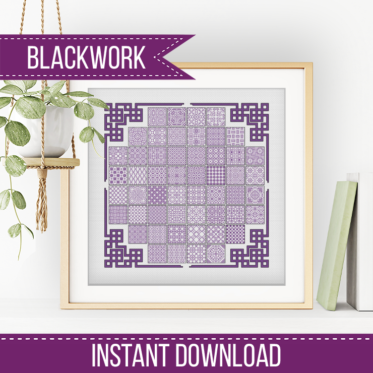 2023 Solida Layout - Blackwork Patterns & Cross Stitch by Peppermint Purple