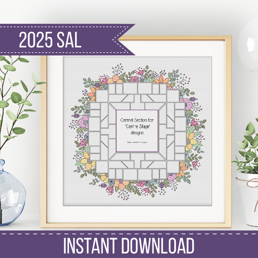 2025 SAL - Centre Section Floral Border 2025 SAL-Border by Peppermint Purple