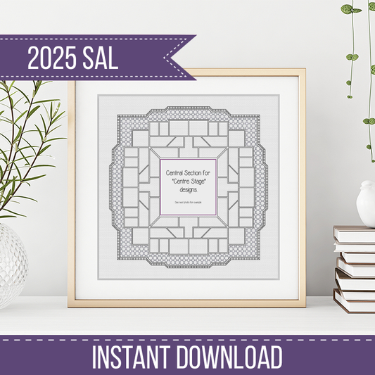 2025 SAL - Centre Section Illusio Border 2025 SAL-Border by Peppermint Purple