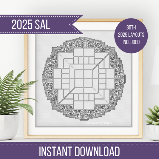 2025 SAL - Doily Border 2025 SAL-Border by Peppermint Purple