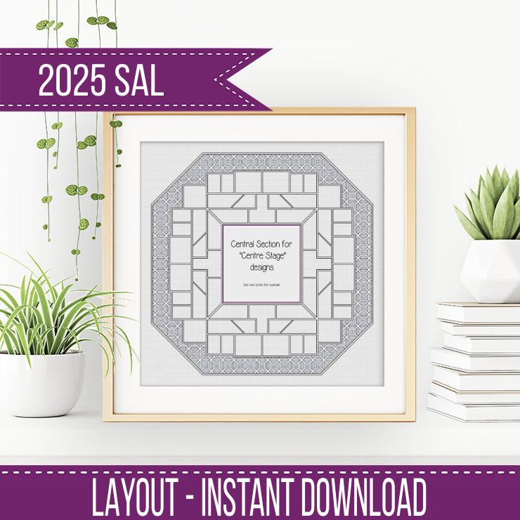 2025 SAL - Centre Section Octagon Border 2025 SAL-Border by Peppermint Purple