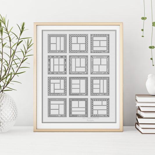 2026 SAL - 12 Frames 2026 SAL-Border by Peppermint Purple