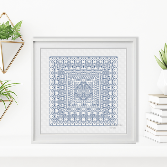 Study In Navy Blackwork Study In Colour by Peppermint Purple