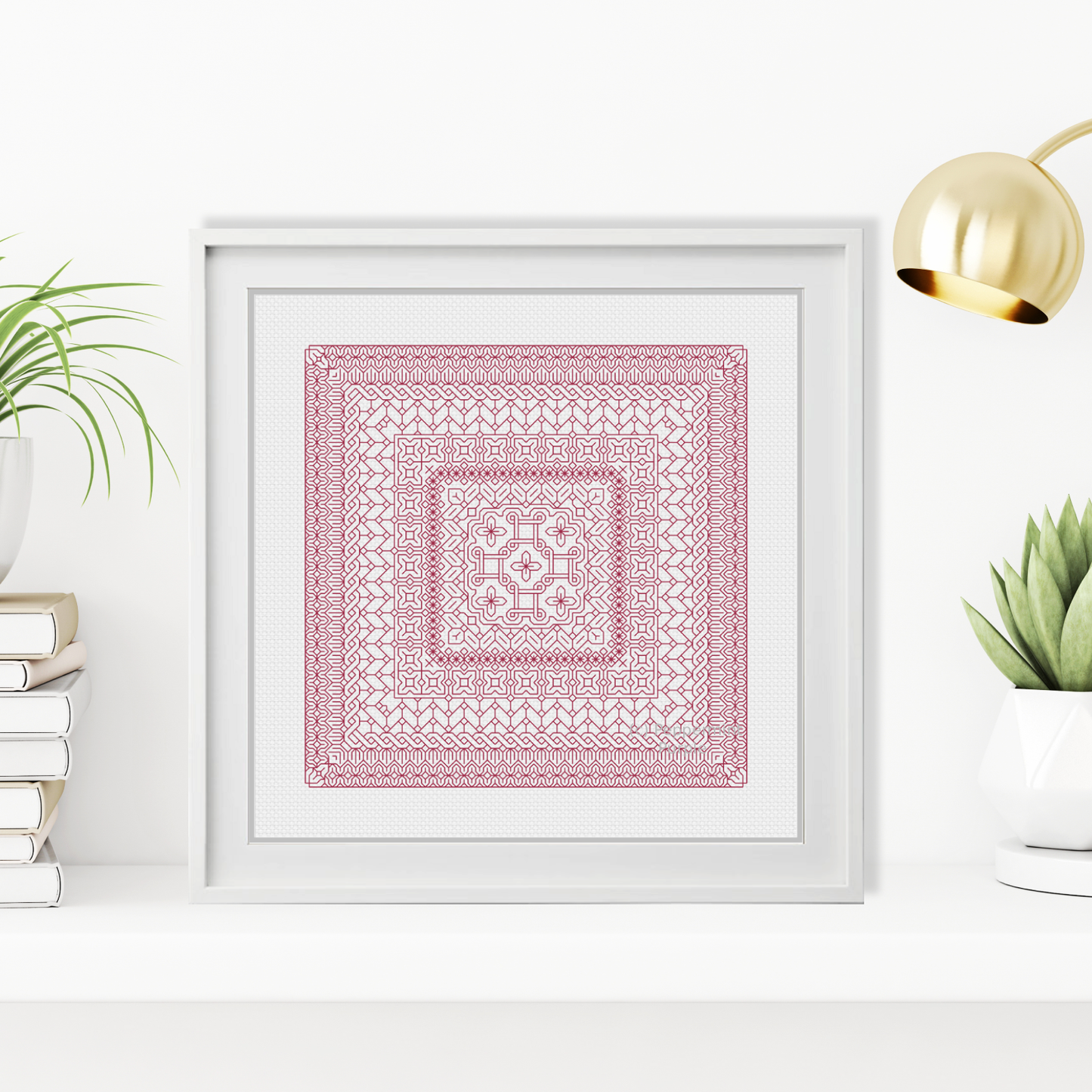 Study In Rose Blackwork Study In Colour by Peppermint Purple