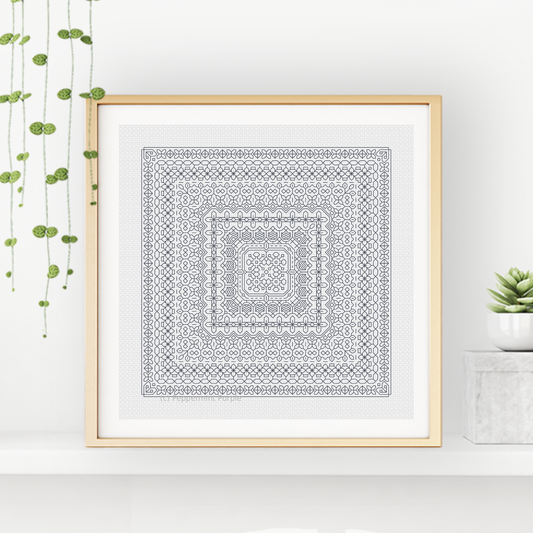 Study In Pewter Blackwork Study In Colour by Peppermint Purple