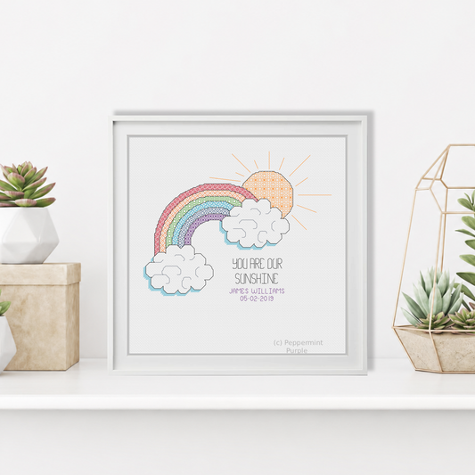 Sunshine Blackwork Pattern by Peppermint Purple