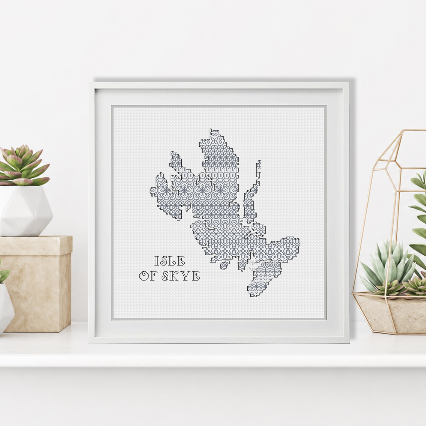 Isle of Skye Blackwork Blackwork Pattern by Peppermint Purple