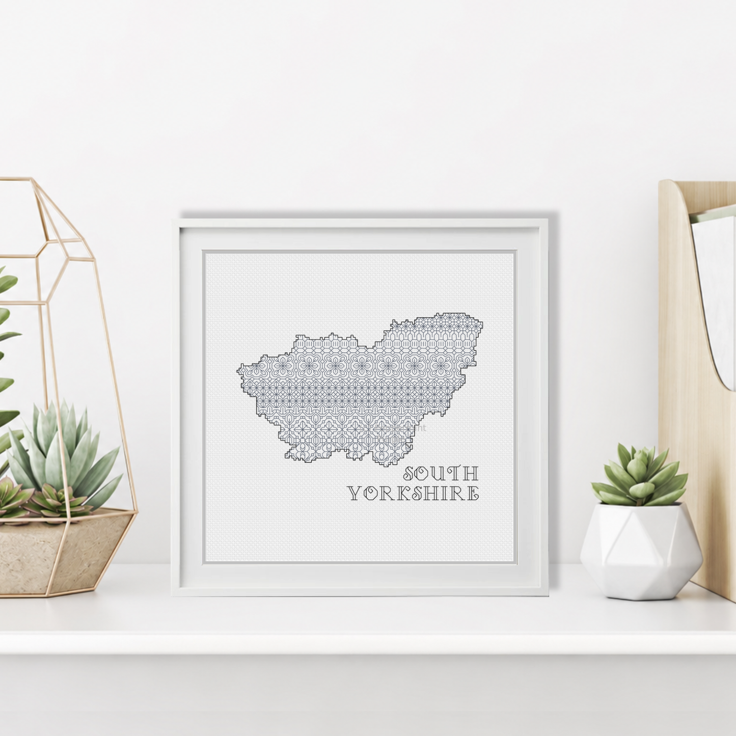 South Yorkshire Blackwork Pattern by Peppermint Purple