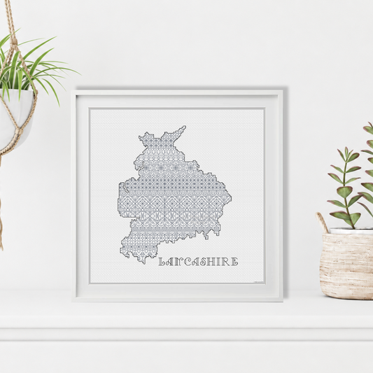 Lancashire Blackwork Pattern by Peppermint Purple