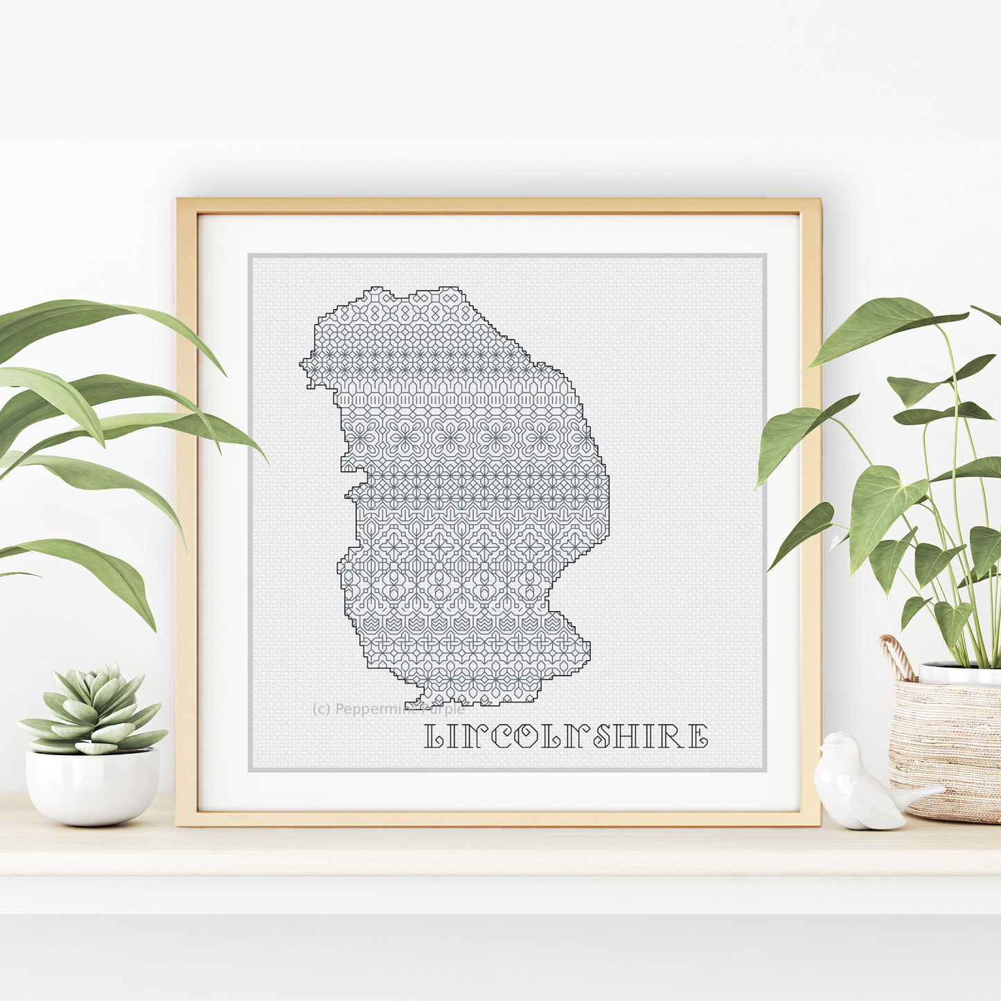 Lincolnshire Blackwork Blackwork Pattern by Peppermint Purple