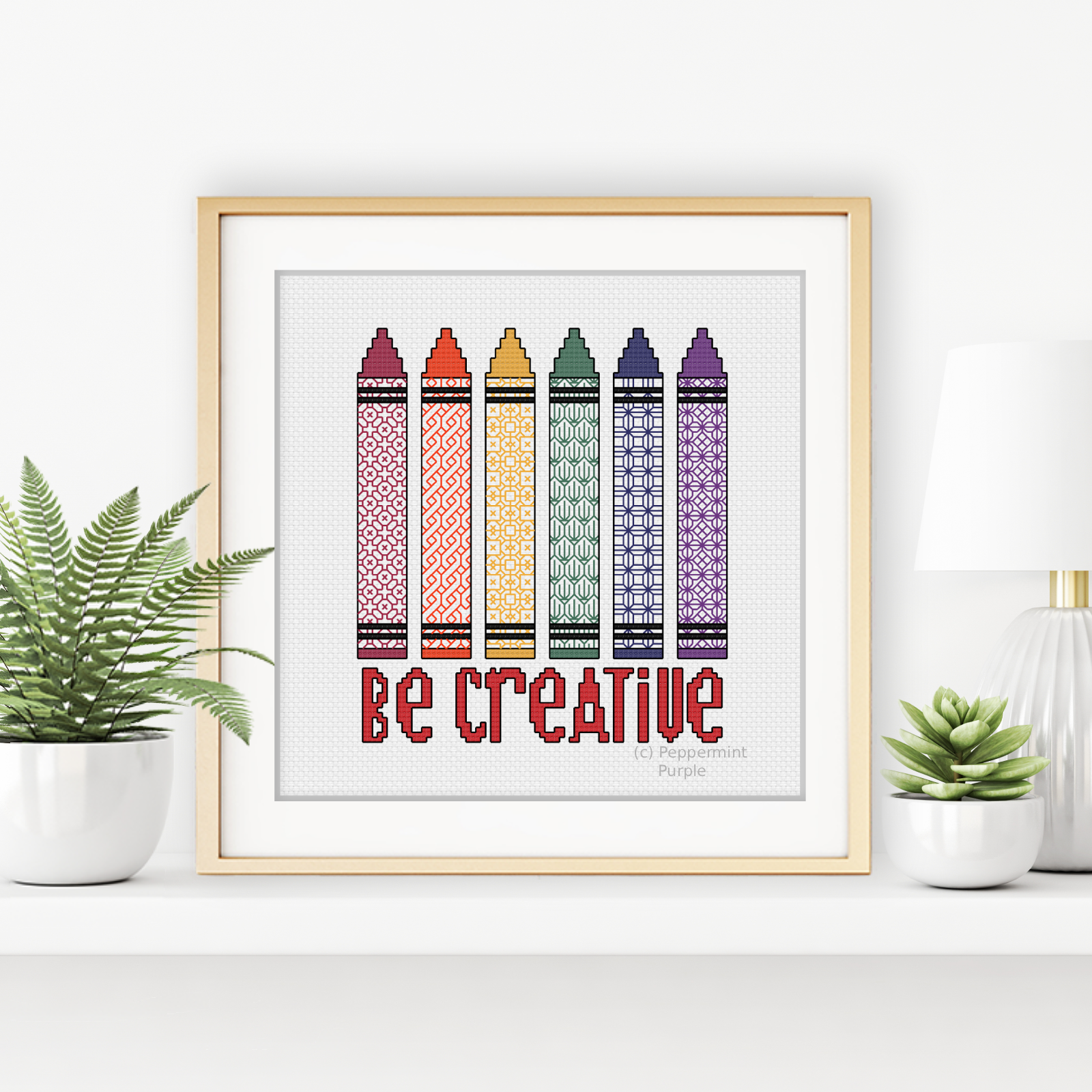 Be Creative Blackwork Pattern by Peppermint Purple