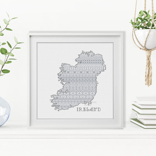 Ireland Blackwork Blackwork Pattern by Peppermint Purple