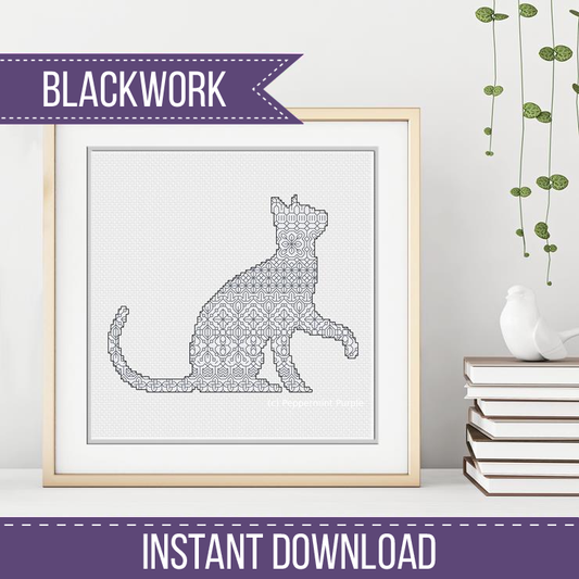 Please ? Blackwork Pattern by Peppermint Purple