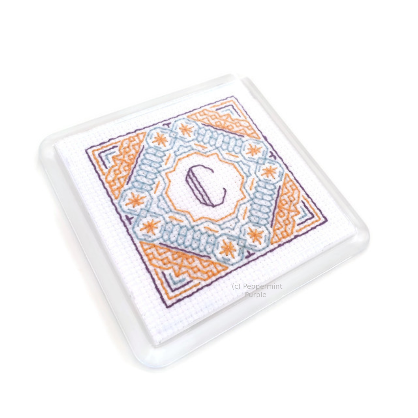 Moroccan Coasters Blackwork Pattern by Peppermint Purple