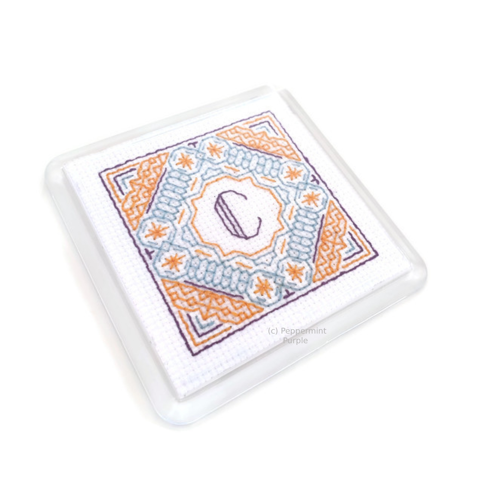 Moroccan Coasters Blackwork Pattern by Peppermint Purple